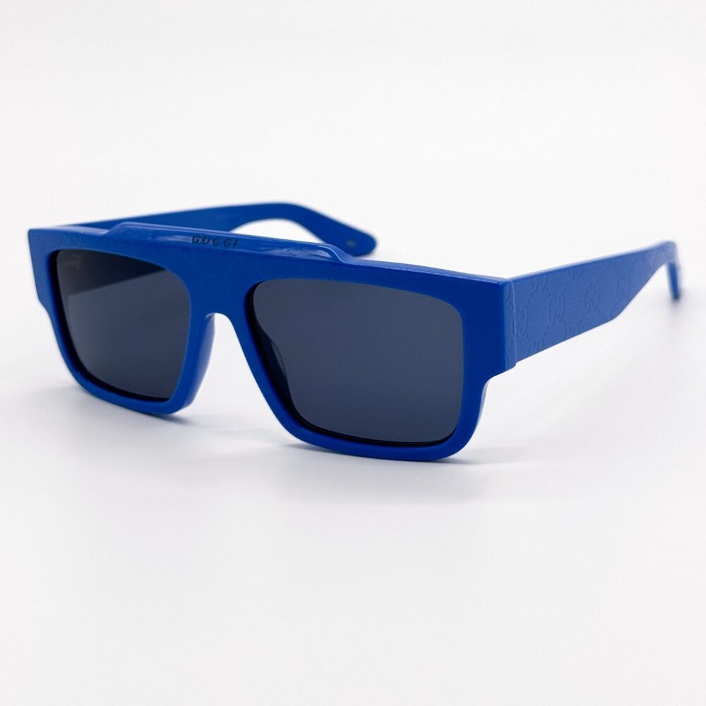 NEW GUCCI SUNGLASSES GG1460S 008 BLUE MEN EYEWEAR GUCCI - Picture 3 of 10